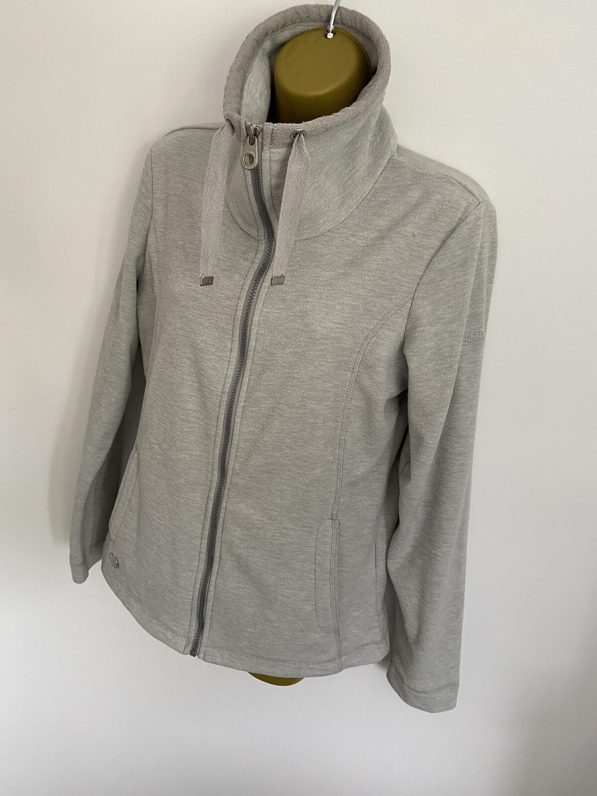Regatta Grey Full-Zip Fleece Jacket - Size 12