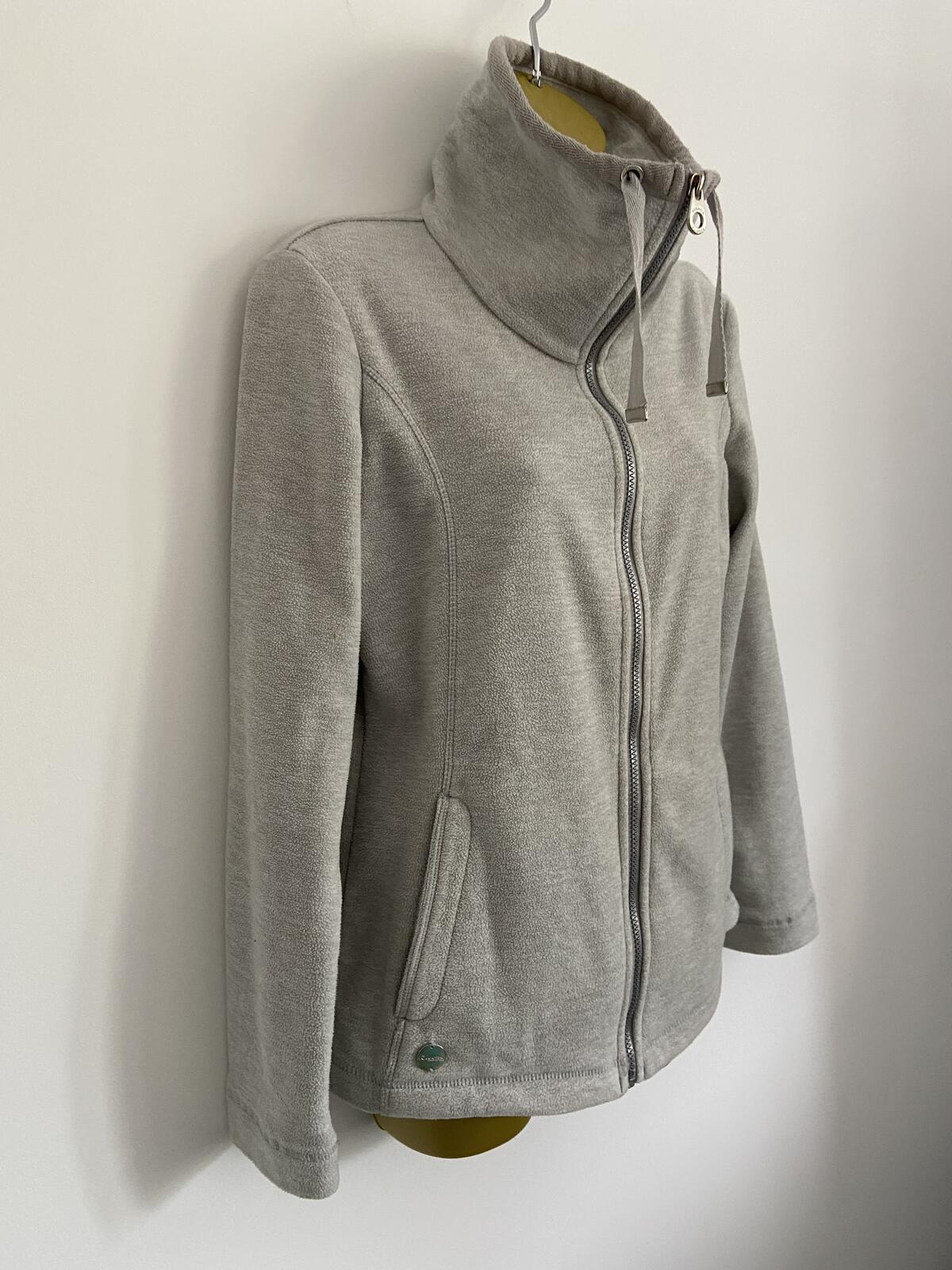 Regatta Grey Full-Zip Fleece Jacket - Size 12