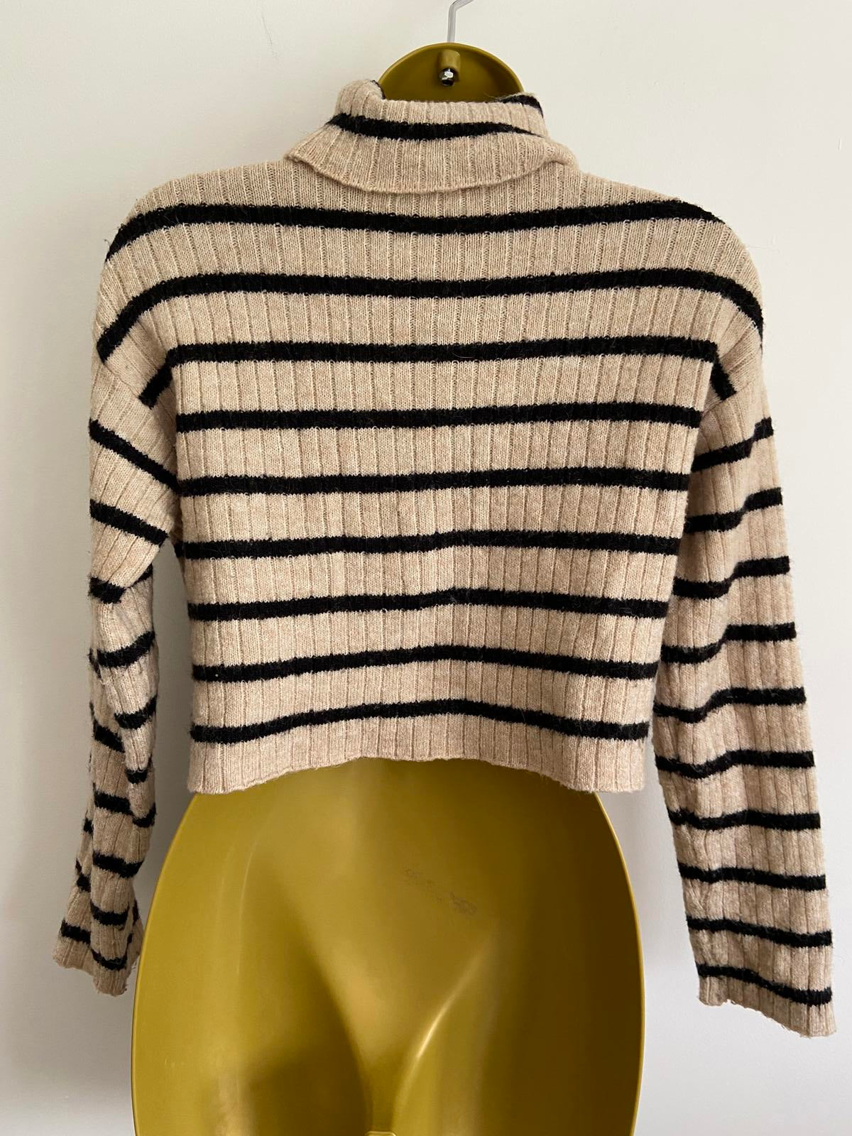 H&M Girls' High Neck Striped Jumper - Soft Knit, Age 10-12