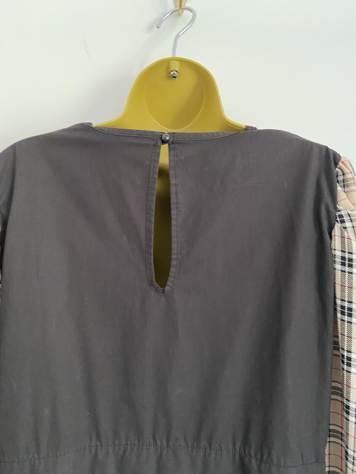 I Saw It First Black & Brown Tartan Two-Tone Dress - Size 16