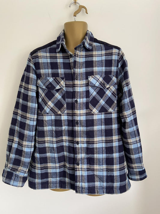 Cotton Traders Checked Fleece-Lined Overshirt - Size M