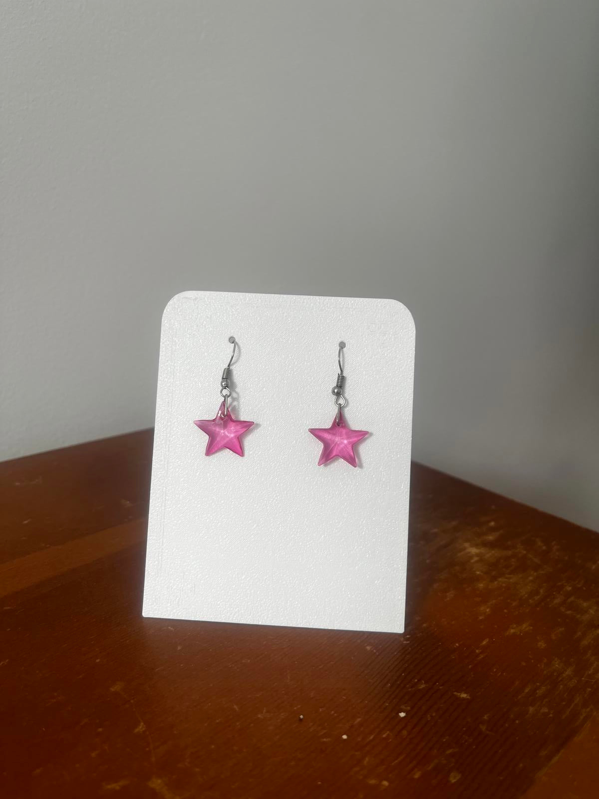 Vibrant Dangling Star Earrings