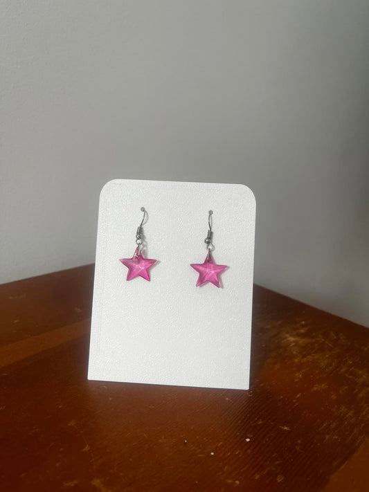 Vibrant Dangling Star Earrings