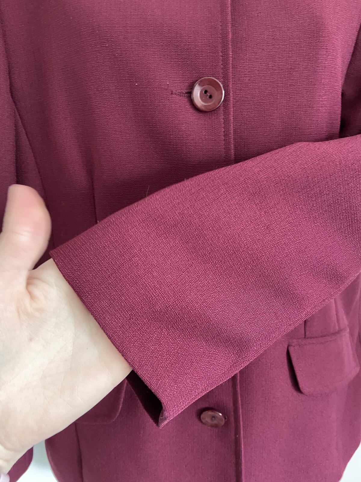 Debenhams Raspberry Collarless Blazer Jacket - Size 12