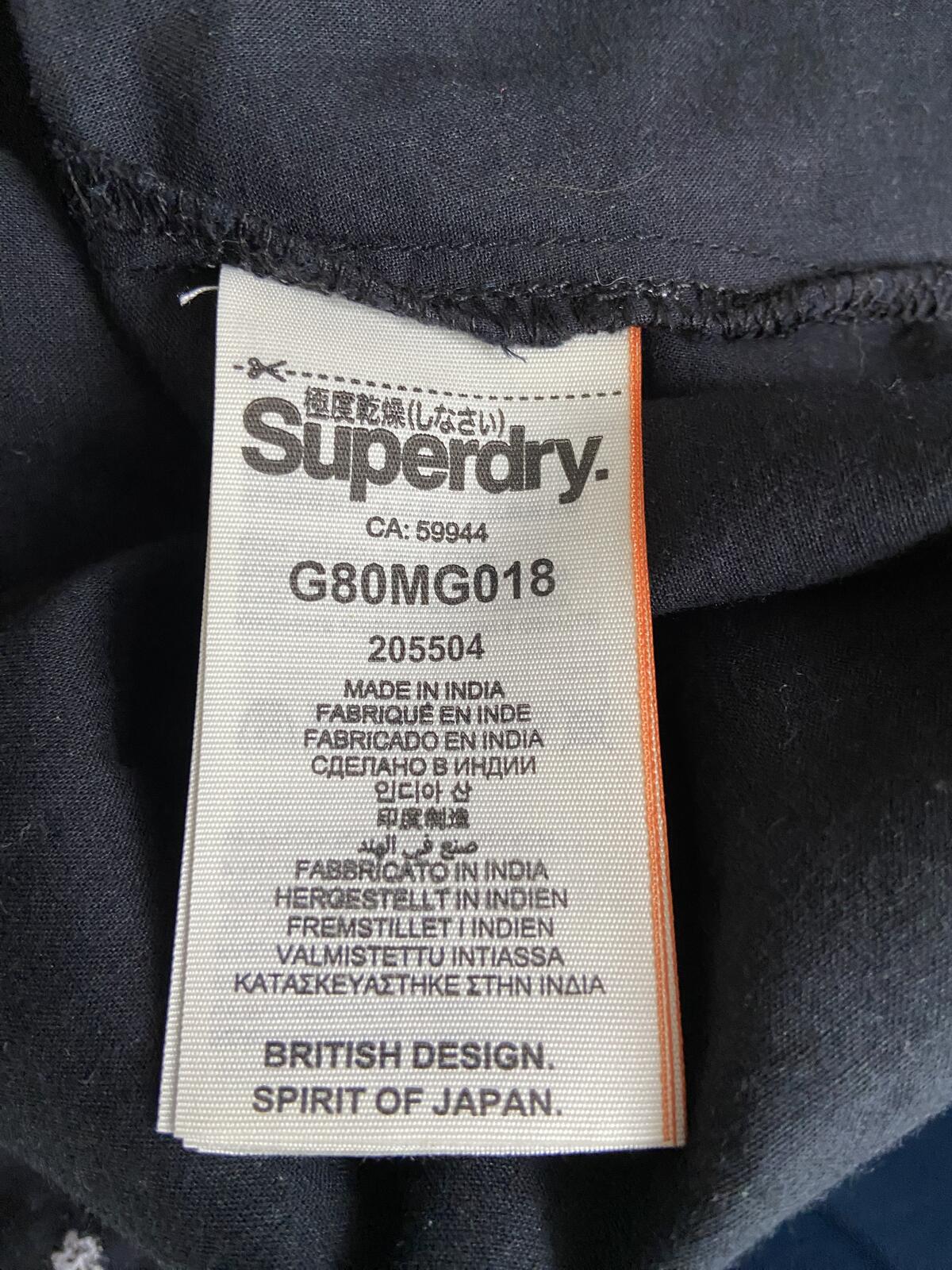 Superdry Black Floral Lace Detail Mini Dress - Size S