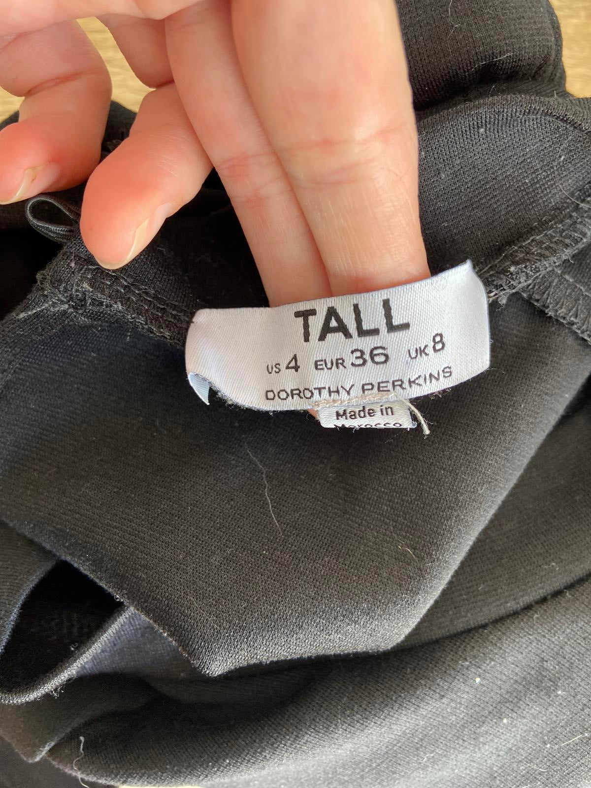 Dorothy Perkins “TALL” Black Dress – UK Size 8