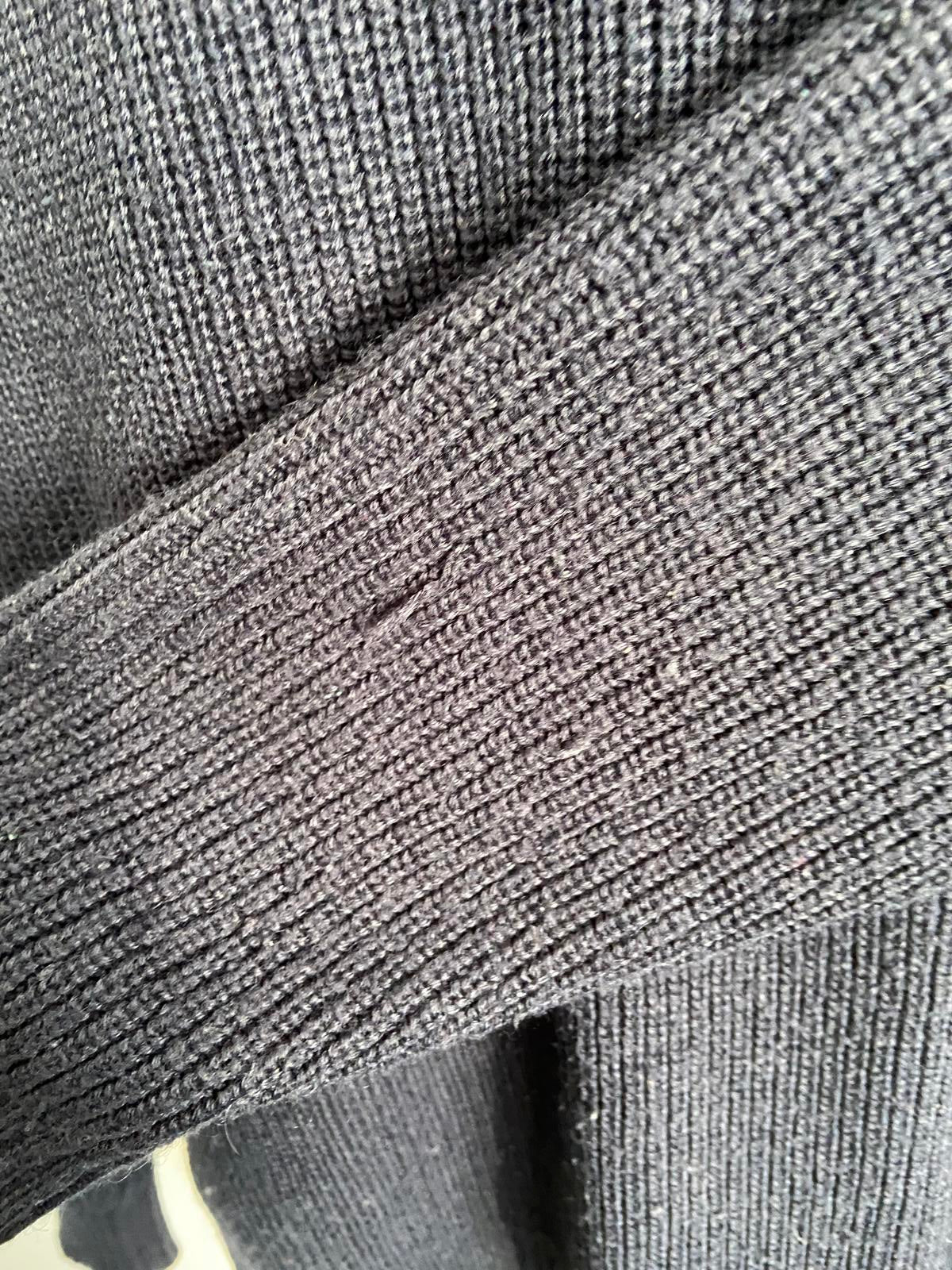 George Size Large Navy Blue Textured Knit Jumper Casual Outfitters Wool Blend