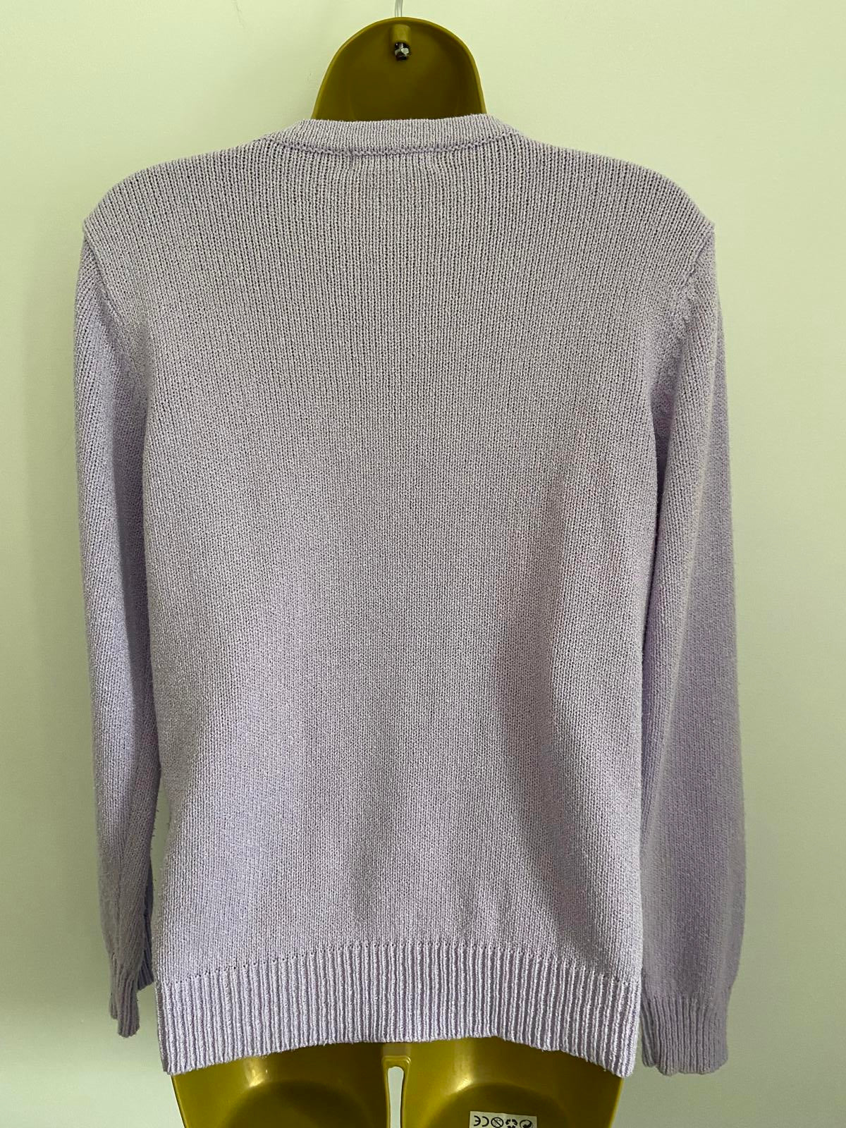 Berkertex Size 10-12 Lilac Purple Knitted Jumper Crew Neck P2P 50cm Pastel