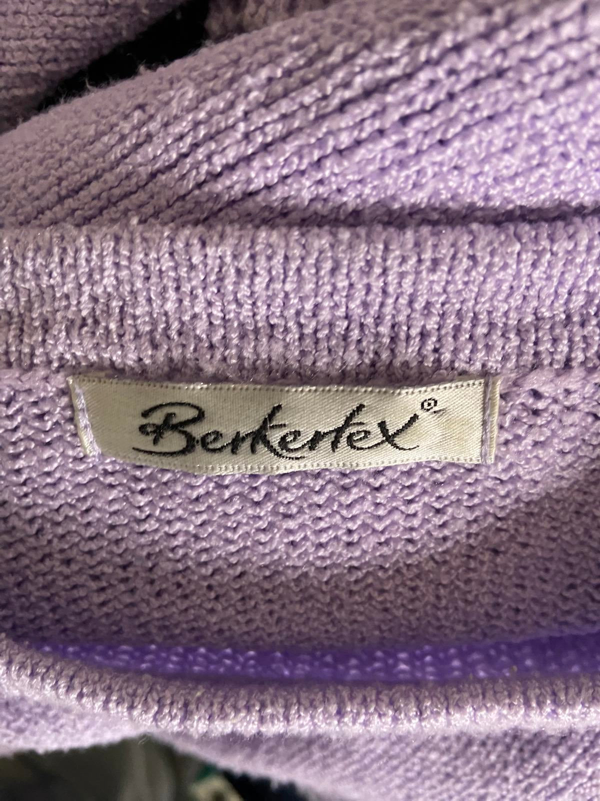 Berkertex Size 10-12 Lilac Purple Knitted Jumper Crew Neck P2P 50cm Pastel