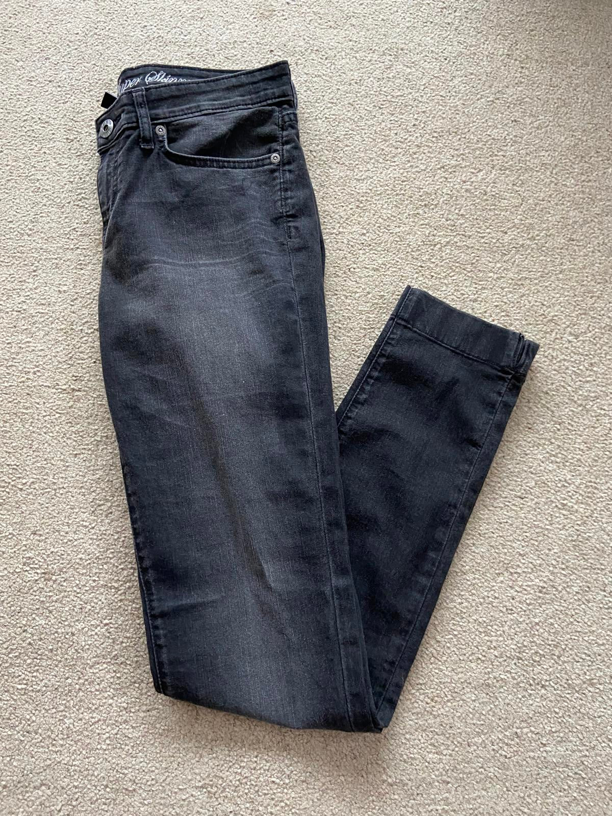 Gap Black Denim Jeans - Cotton Blend, UK Size 10