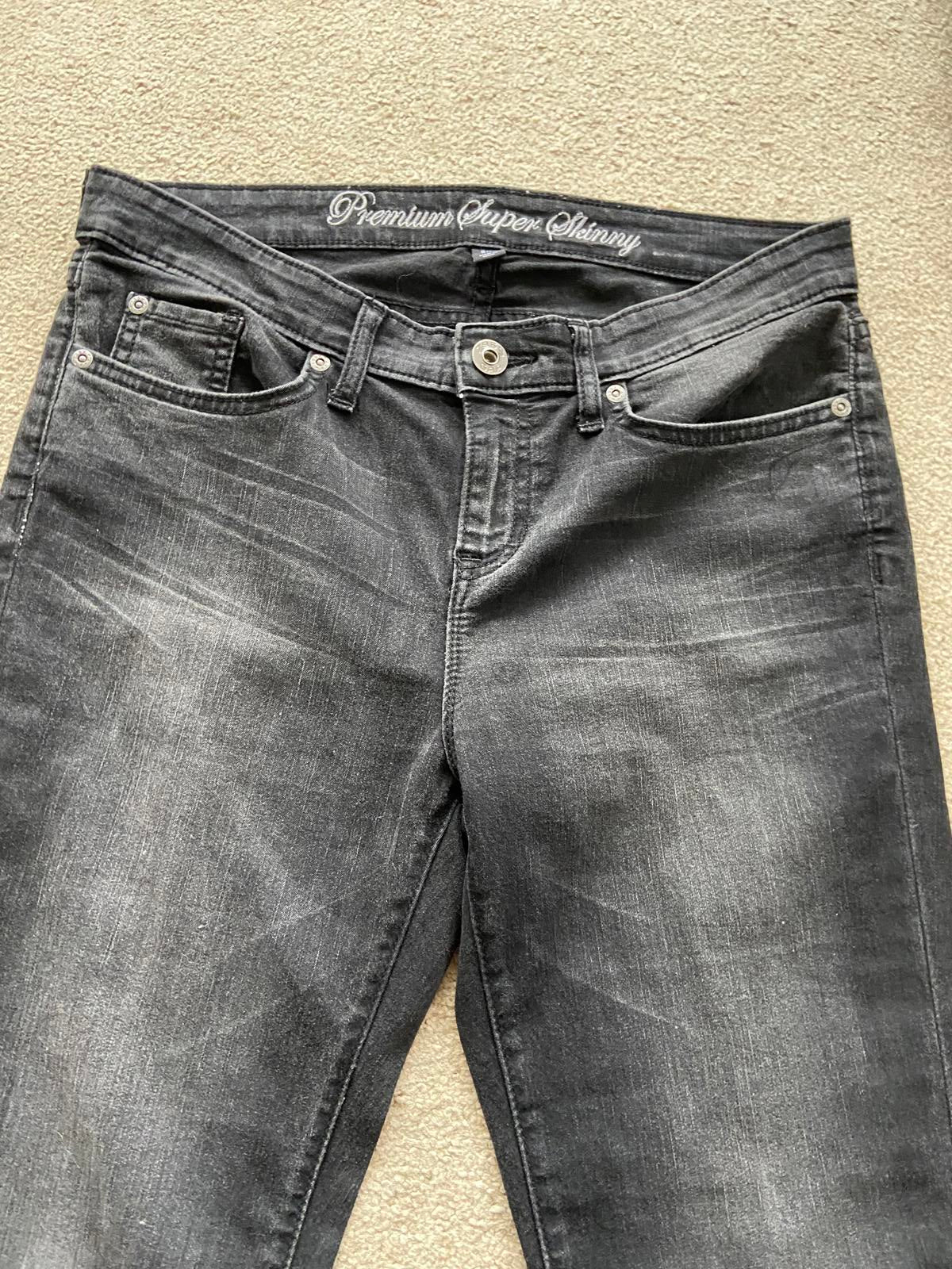 Gap Black Denim Jeans - Cotton Blend, UK Size 10