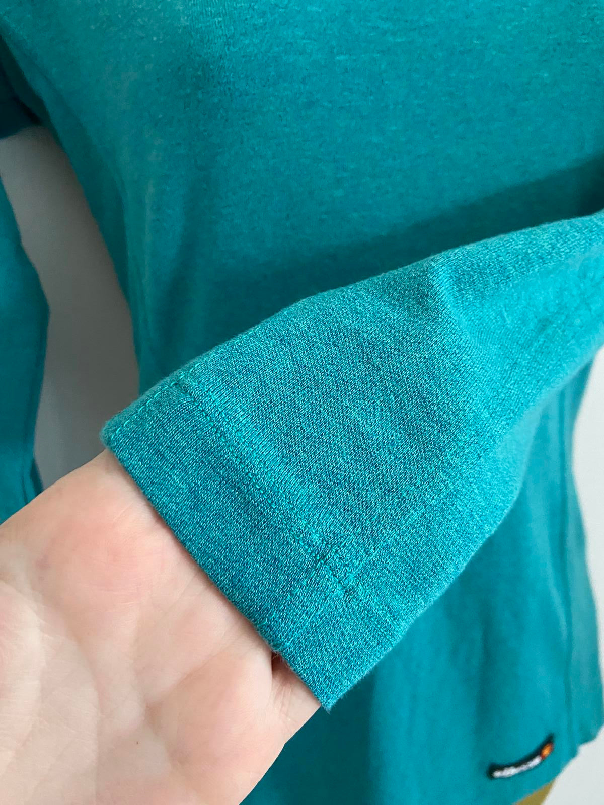 Ellesse Size 46 Turquoise Long Sleeve Top UK 8-10 Sportswear