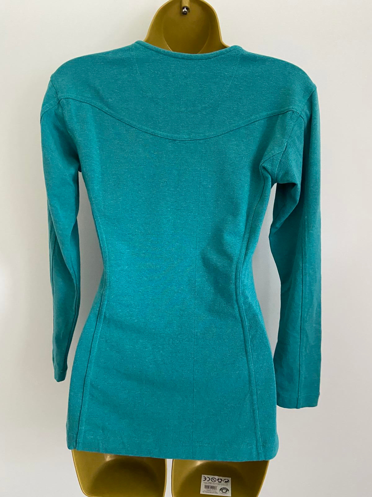 Ellesse Size 46 Turquoise Long Sleeve Top UK 8-10 Sportswear