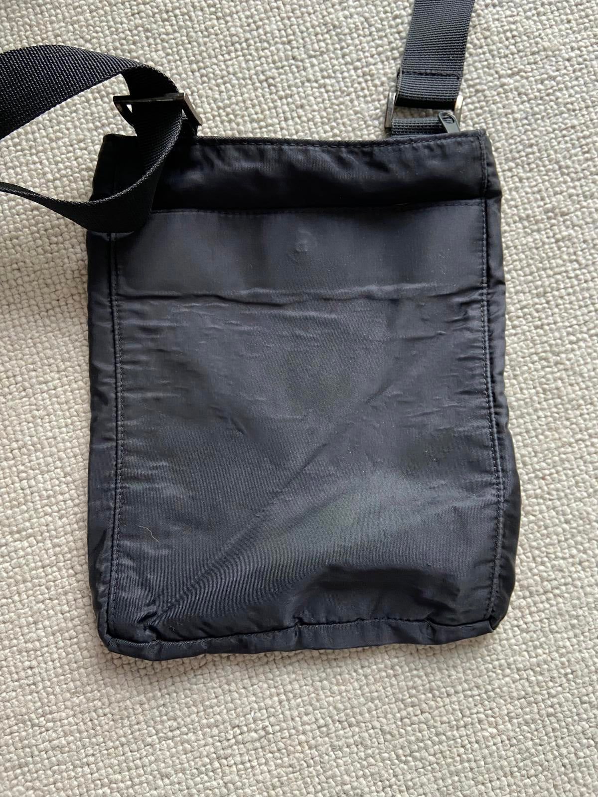 Black Fabric Crossover / Messenger Bag - Adjustable Strap