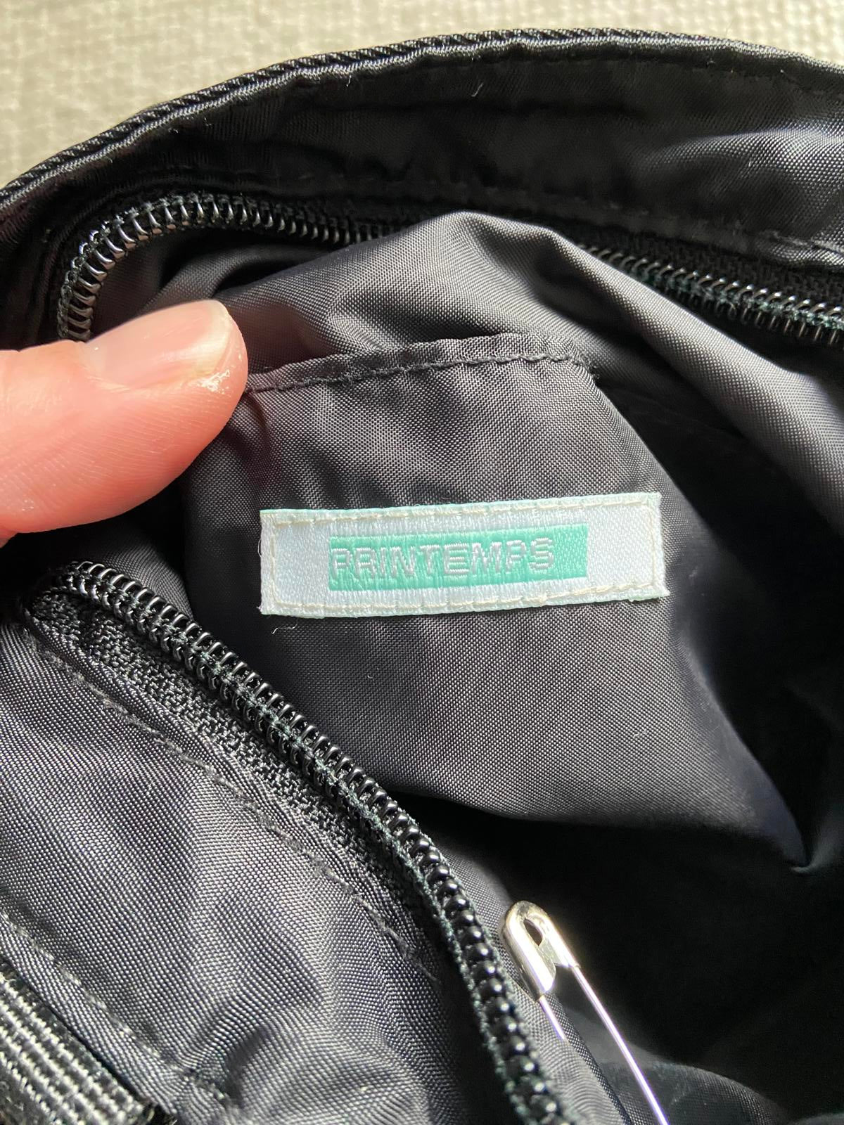 Black Fabric Crossover / Messenger Bag - Adjustable Strap