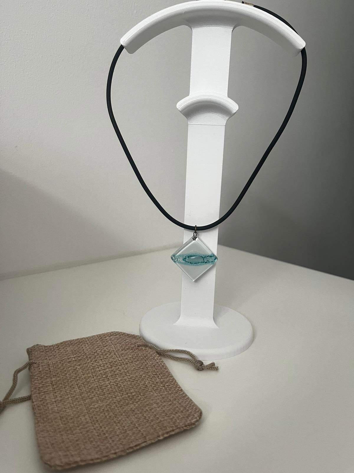 Coastal Resin Pendant Necklace
