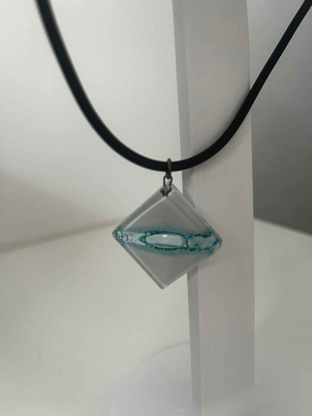 Coastal Resin Pendant Necklace