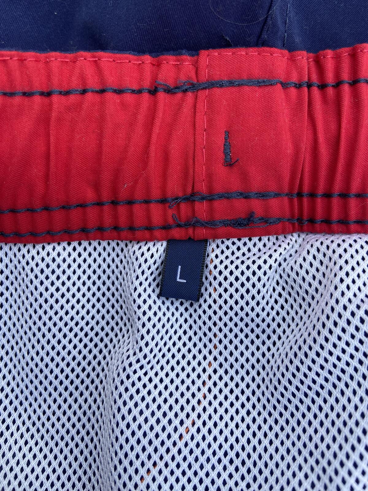 Maine New England Men's Navy Blue Swim Shorts Trunks Net Lined Pockets Size L