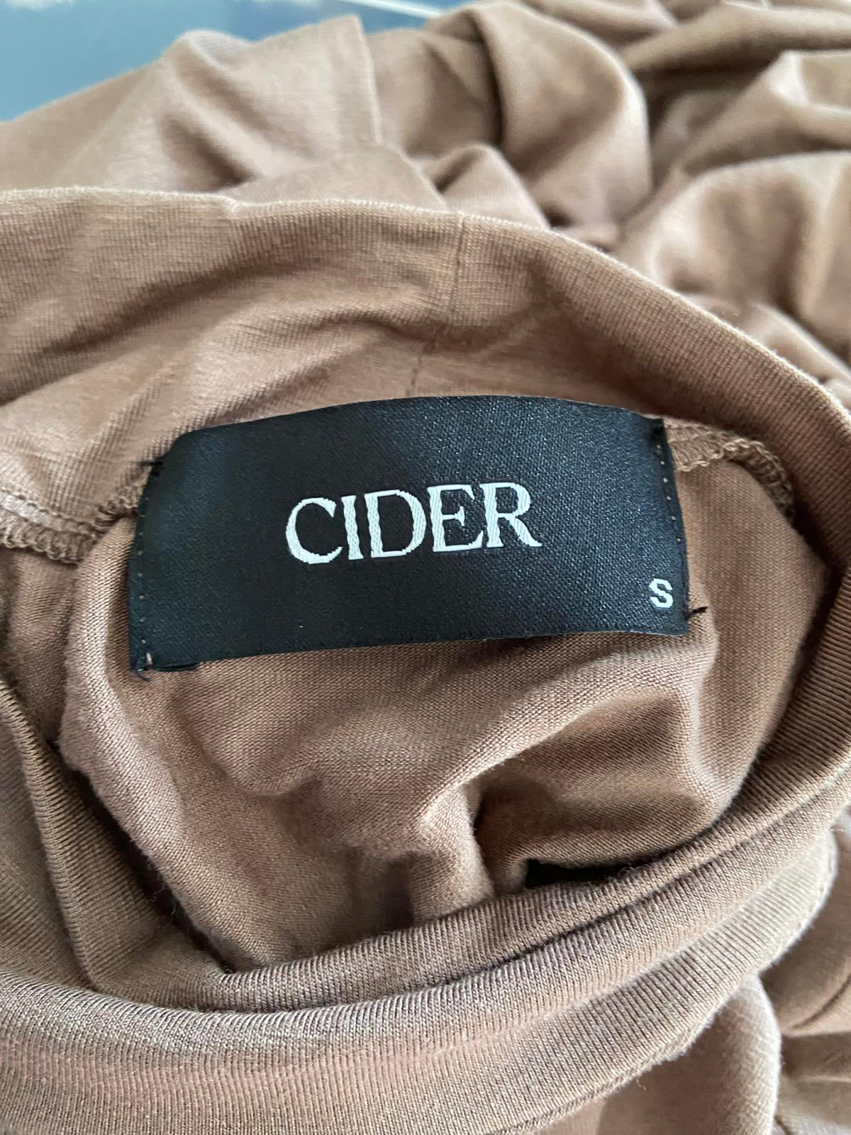 Cider Brown Mock Turtleneck Top - Long Sleeve, Size Small