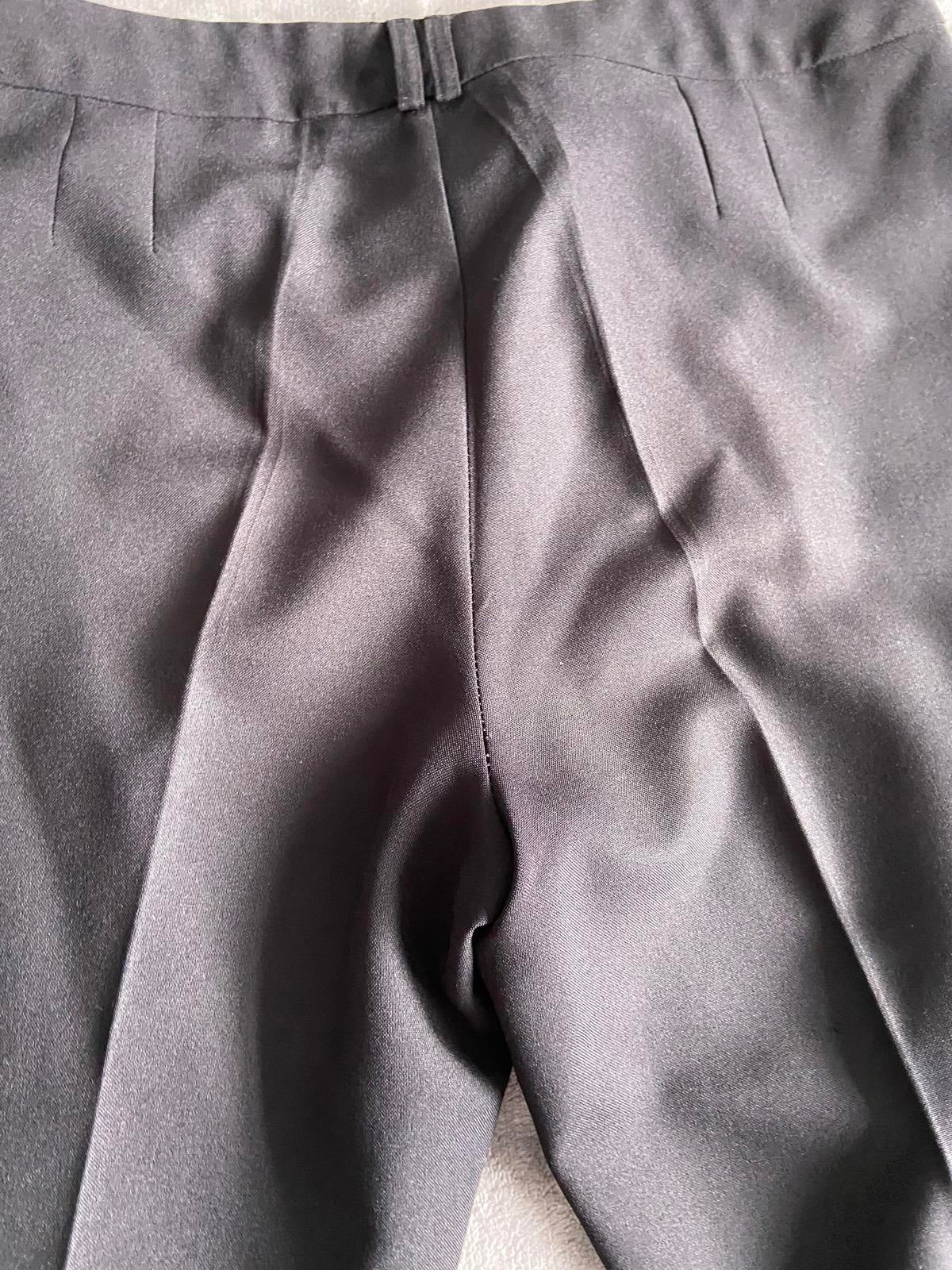 Atmosphere Size 12 Black Tapered Smart Trousers Pockets Office Wear Leg 71cm
