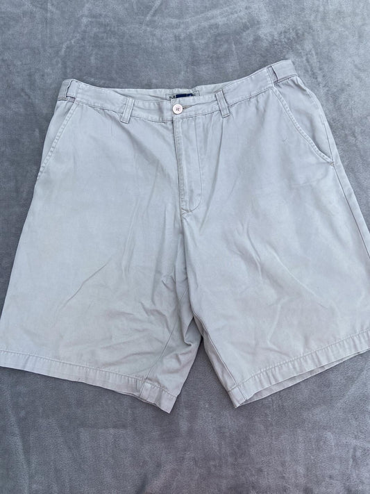 Maine New England Men's Beige 100% Cotton Chino Shorts - Waist 34"
