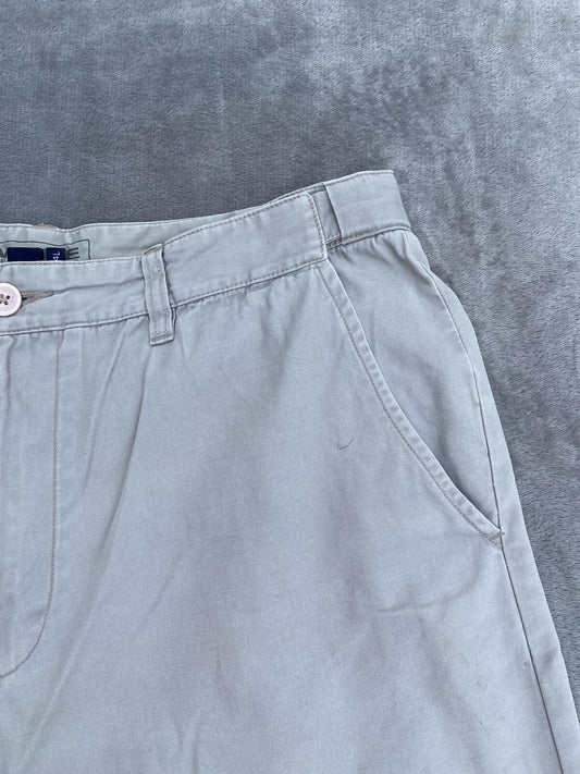 Maine New England Men's Beige 100% Cotton Chino Shorts - Waist 34"