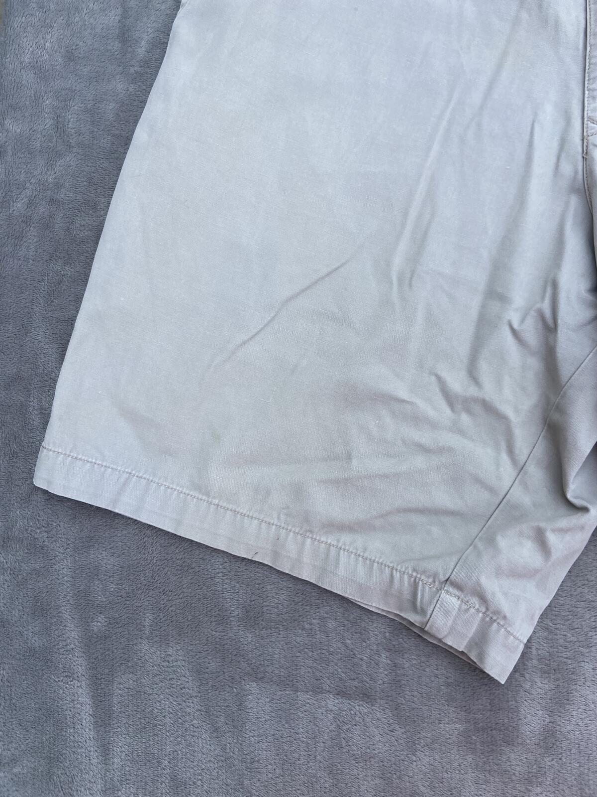 Maine New England Men's Beige 100% Cotton Chino Shorts - Waist 34"