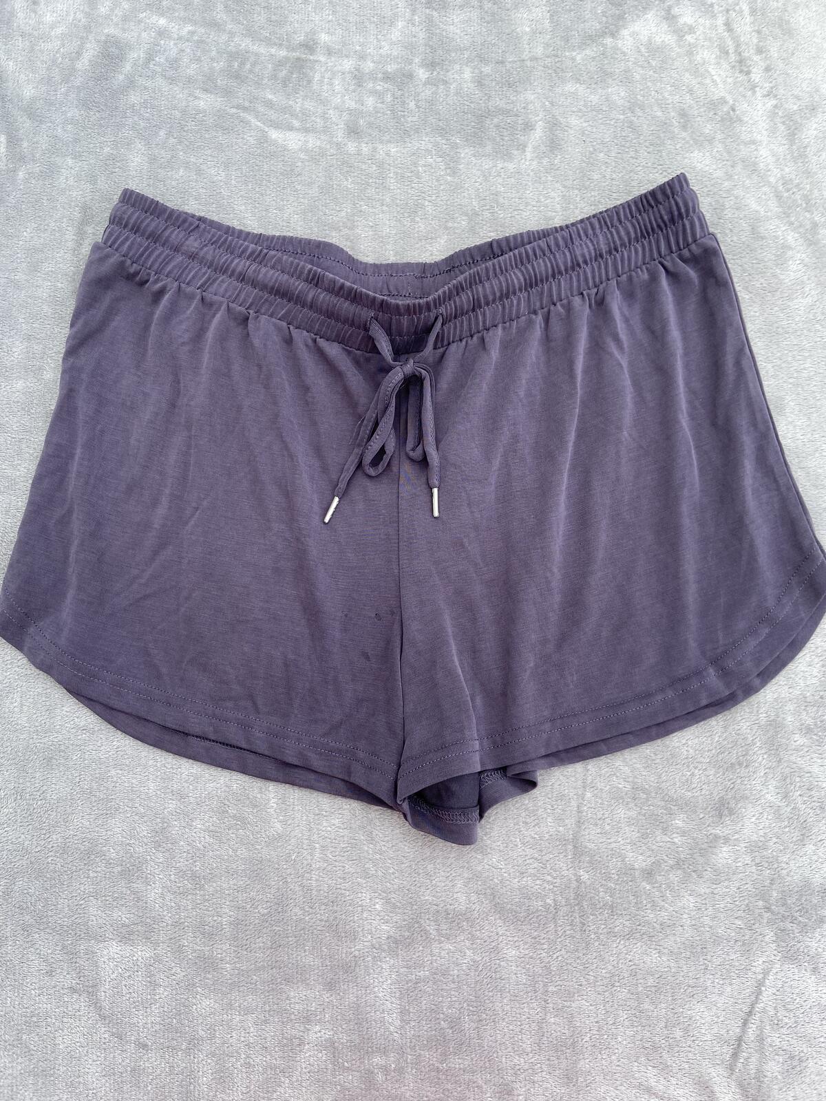 Primark Navy Blue Ultra Soft Modal Blend Shorts - Size M (UK 12-14)