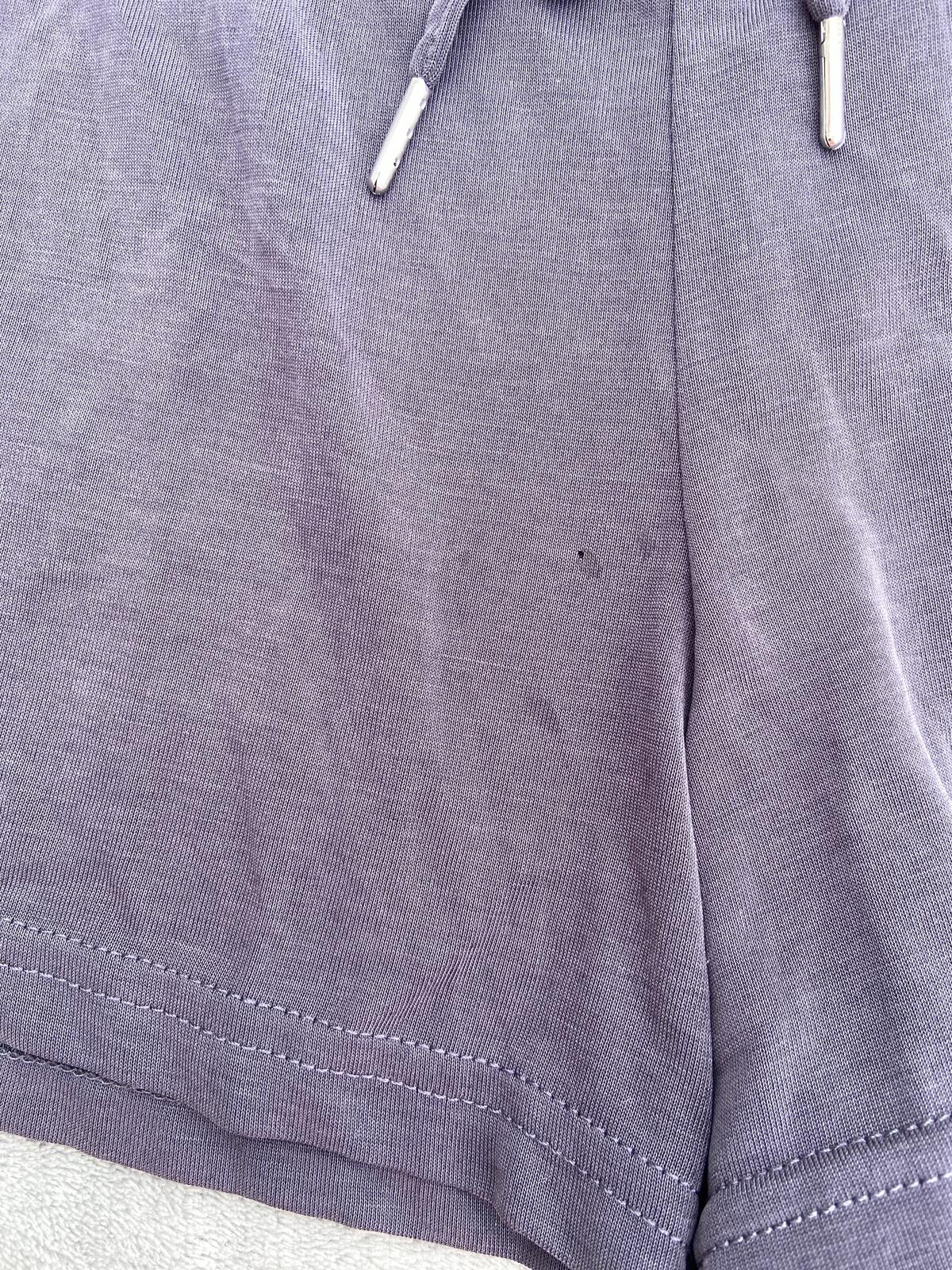 Primark Navy Blue Ultra Soft Modal Blend Shorts - Size M (UK 12-14)