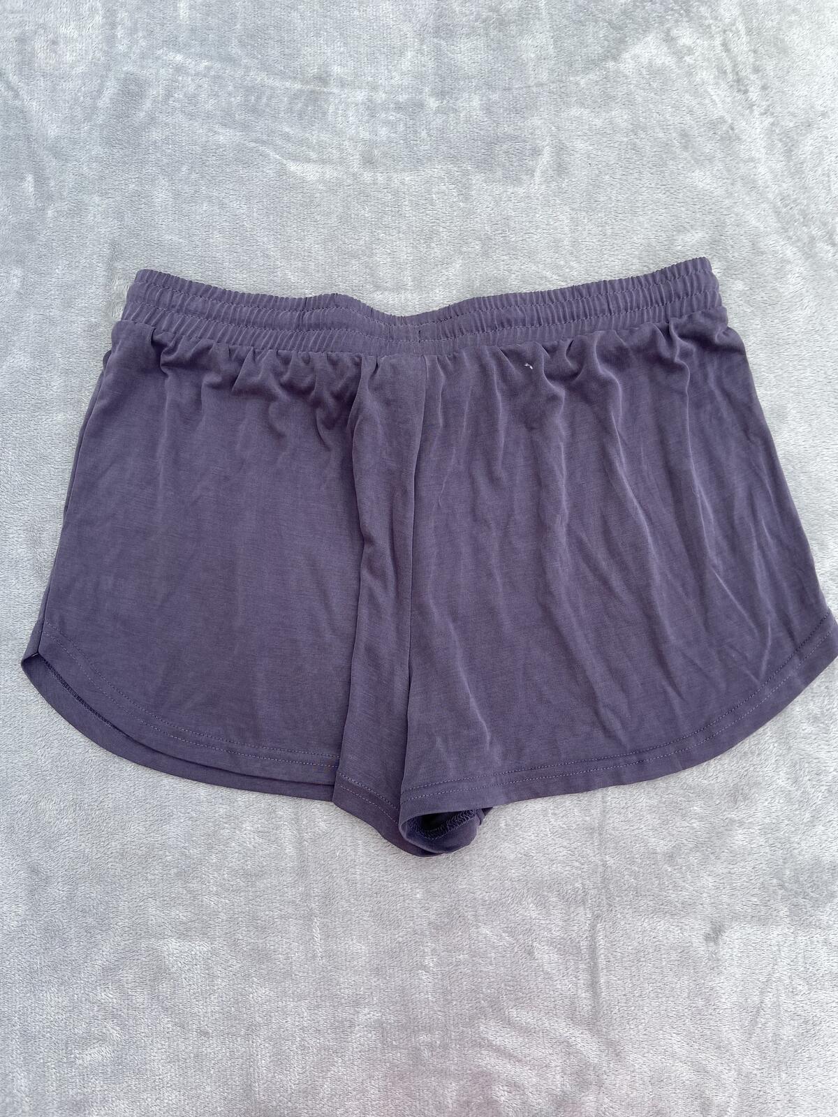 Primark Navy Blue Ultra Soft Modal Blend Shorts - Size M (UK 12-14)