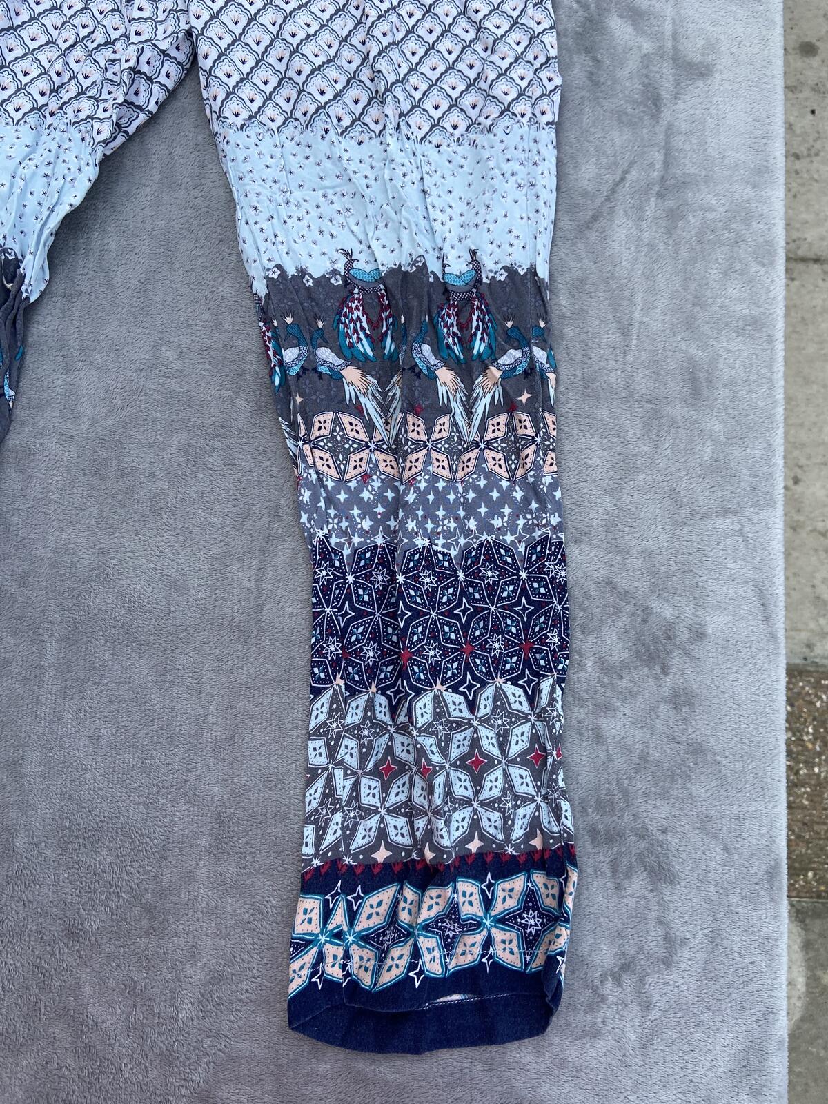 White Stuff Women’s Boho Pattern Pyjama Bottoms Size Medium Lounge Pants