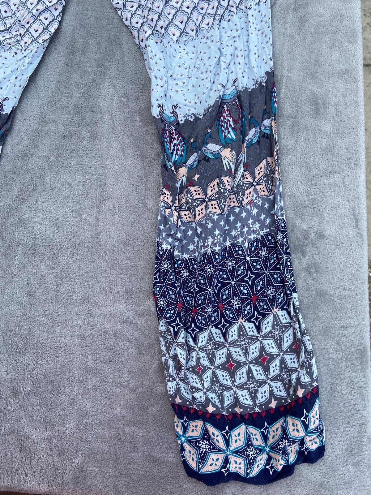 White Stuff Women’s Boho Pattern Pyjama Bottoms Size Medium Lounge Pants