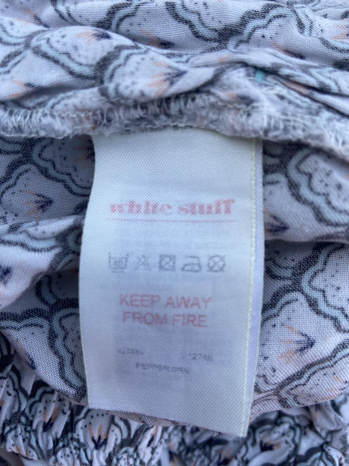 White Stuff Women’s Boho Pattern Pyjama Bottoms Size Medium Lounge Pants