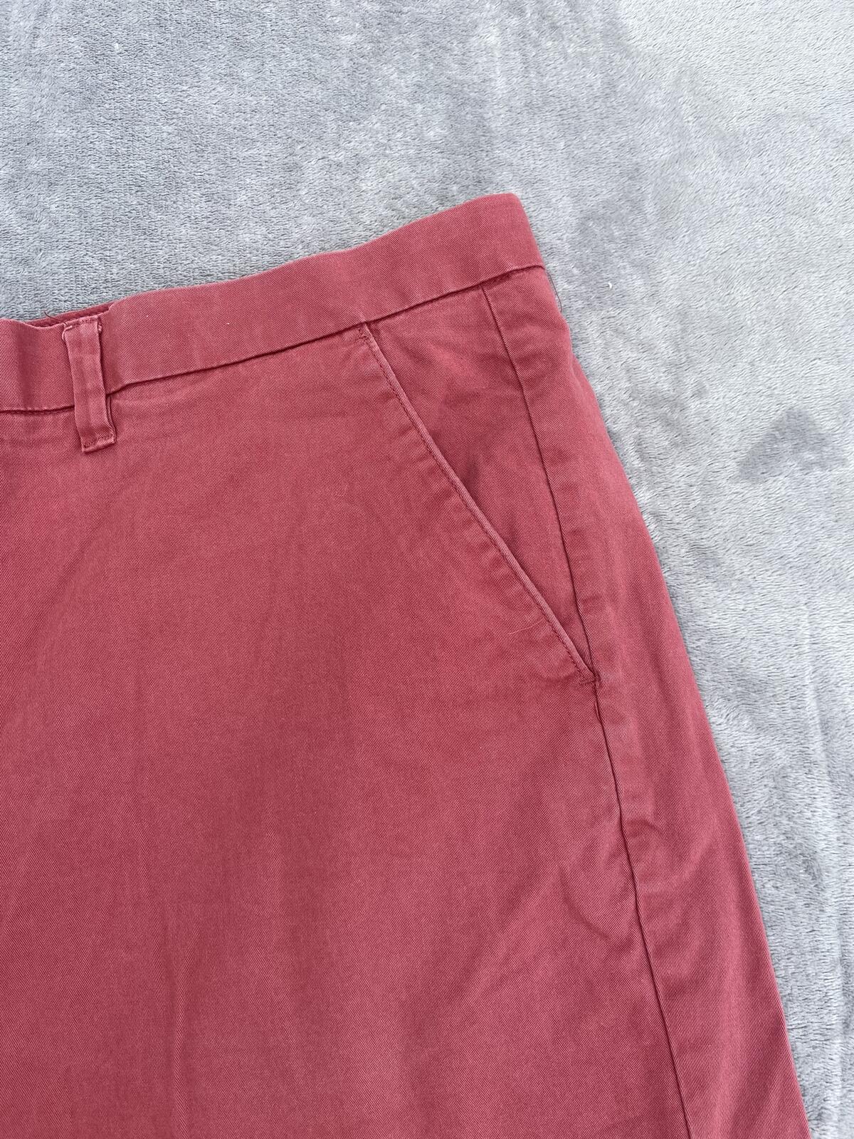 F&F Men’s Red Cotton Chino Shorts Size 40 Casual Summer Smart