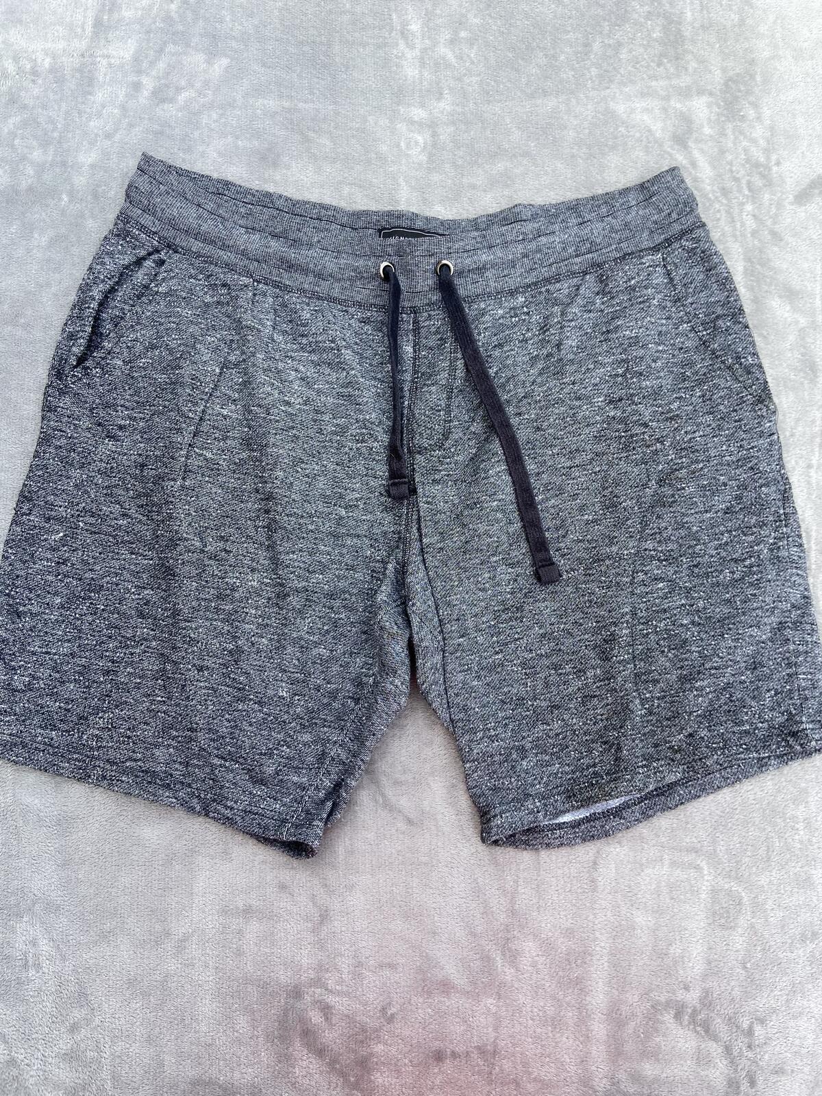 F&F Men’s Grey Jogger Shorts Size XL Elasticated Waist Drawstring Casual