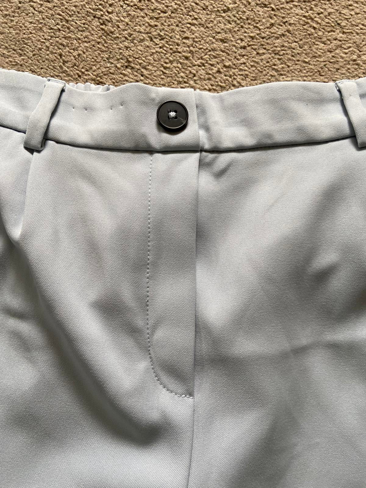 F&F Size 12 Light Blue Trousers Elasticated Waist 62cm Inside Leg
