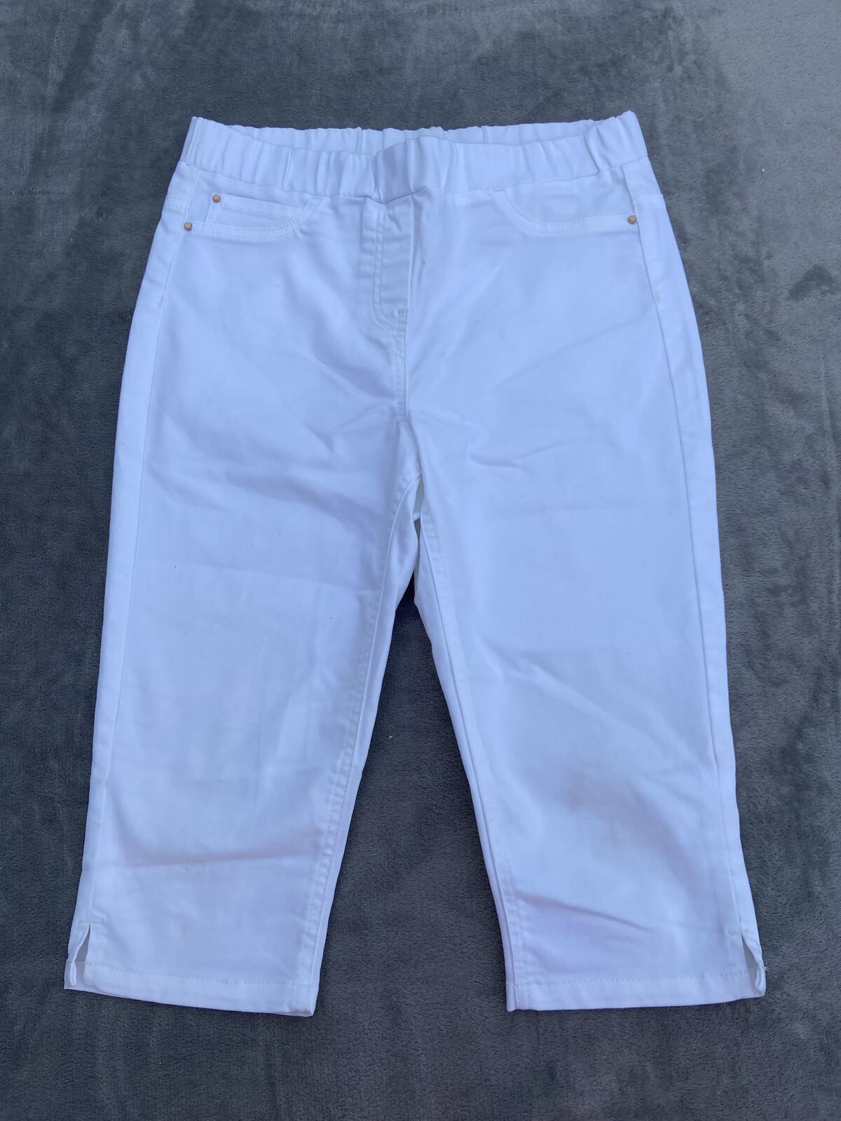 George White Pull-On Pedal Pusher Cropped Trousers - Size 10