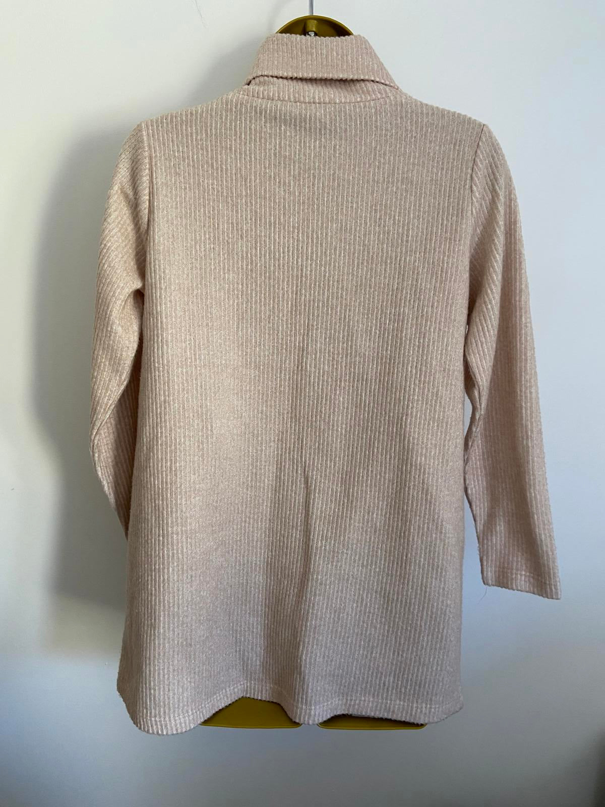 Peacocks Beige Mock Neck/Turtleneck Top - BNWOT, Size Small