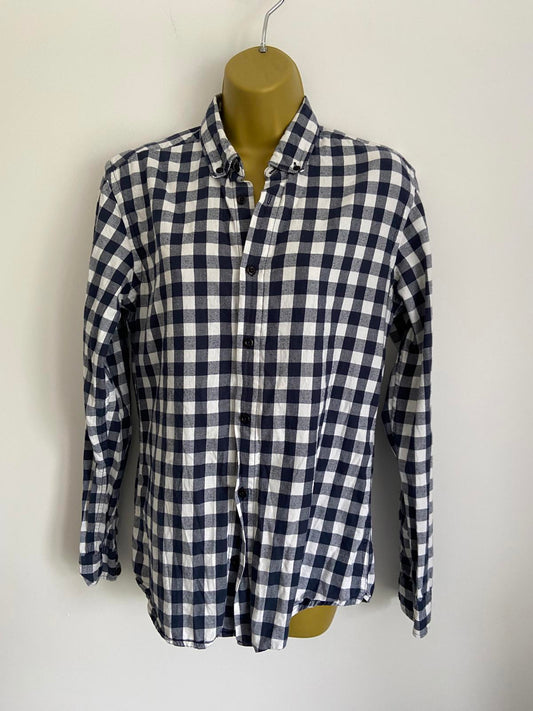 Jules Small White 100% Cotton Fitted Ladies Shirt Classic Long Sleeve Blouse