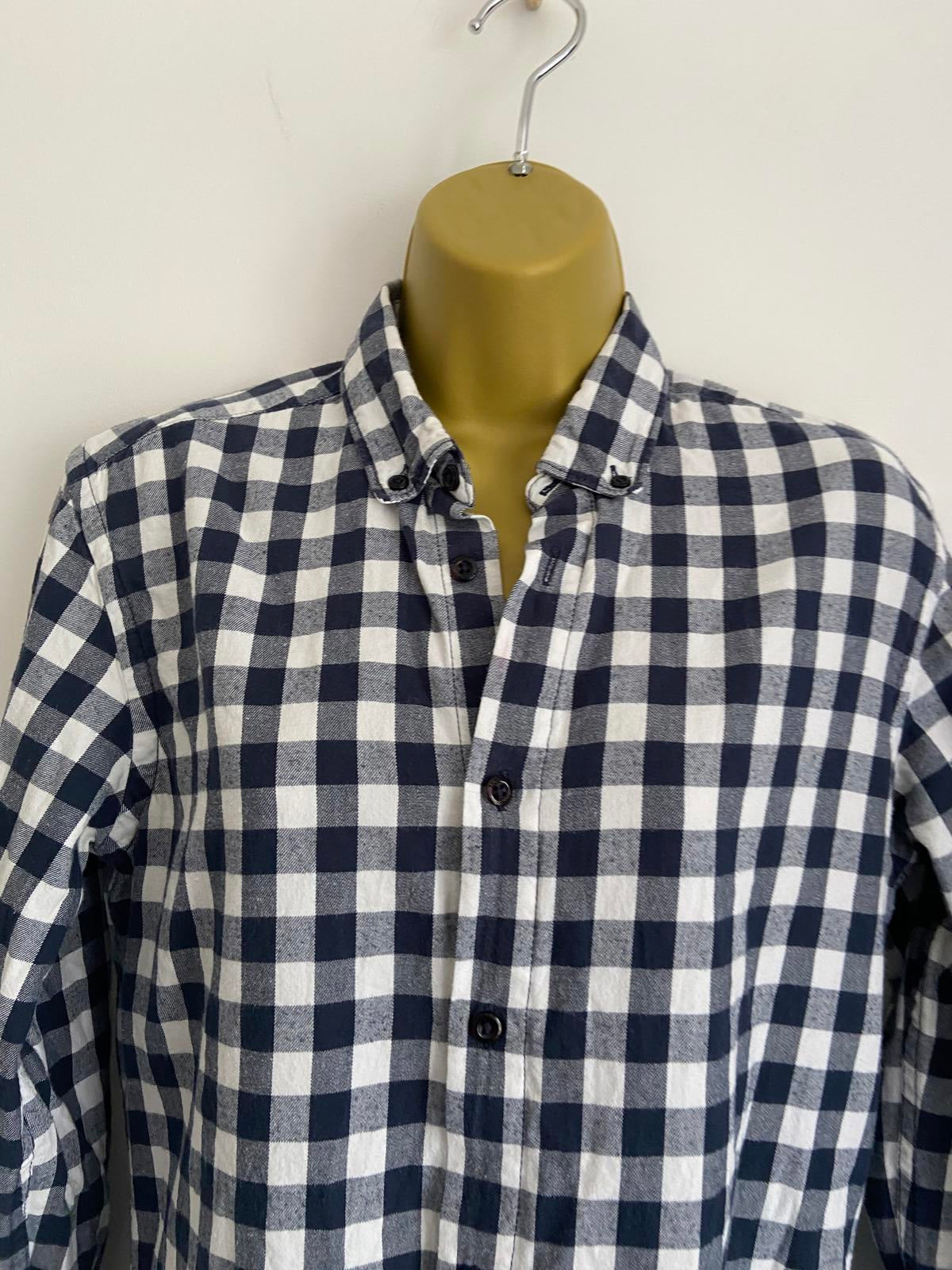 Jules Small White 100% Cotton Fitted Ladies Shirt Classic Long Sleeve Blouse