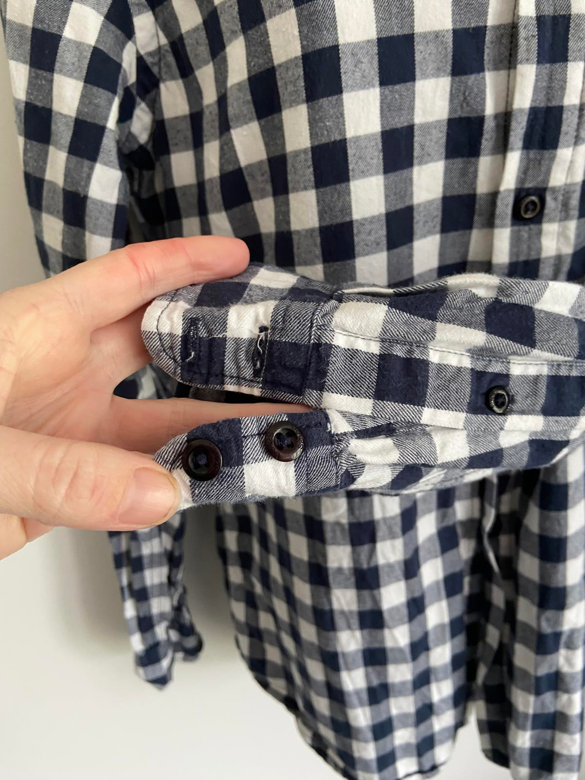 Jules Small White 100% Cotton Fitted Ladies Shirt Classic Long Sleeve Blouse