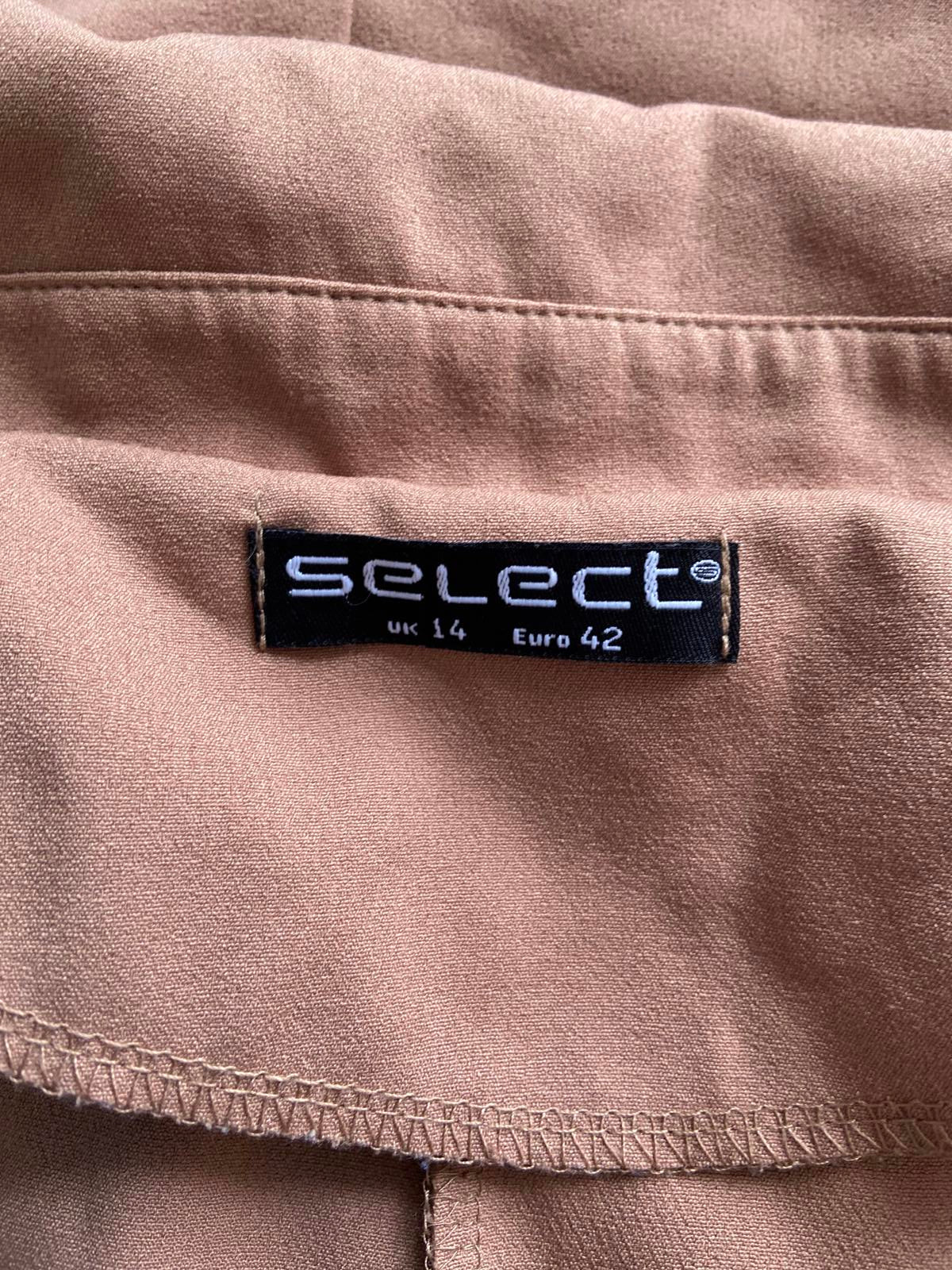 Select Size 14 Light Brown Caramel Blazer Jacket