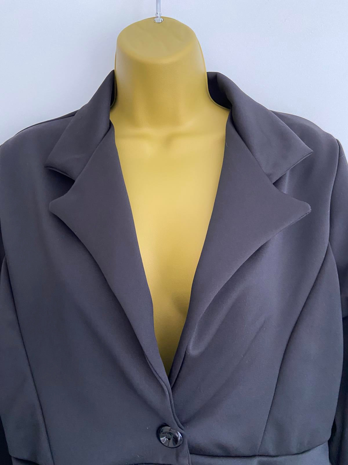 Unbranded Black Peplum Blazer Jacket