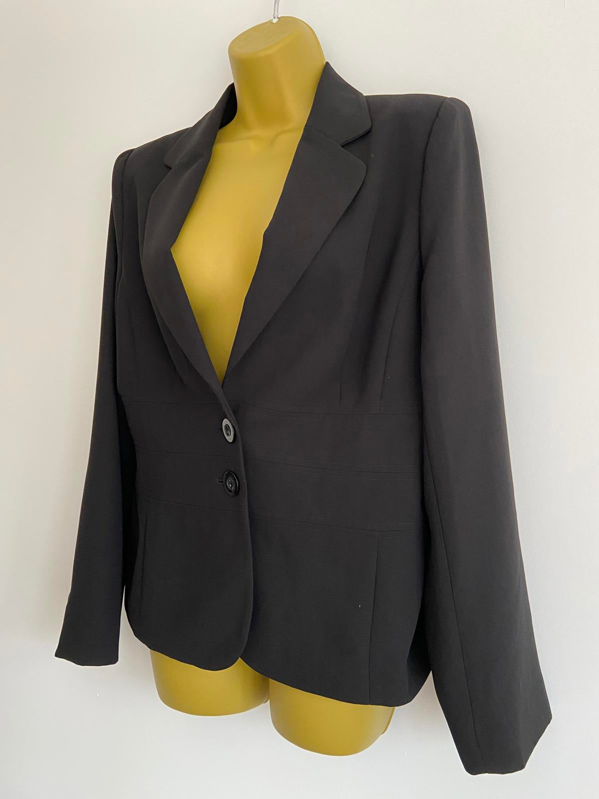 Papaya Size 14 Black Tailored Blazer Jacket