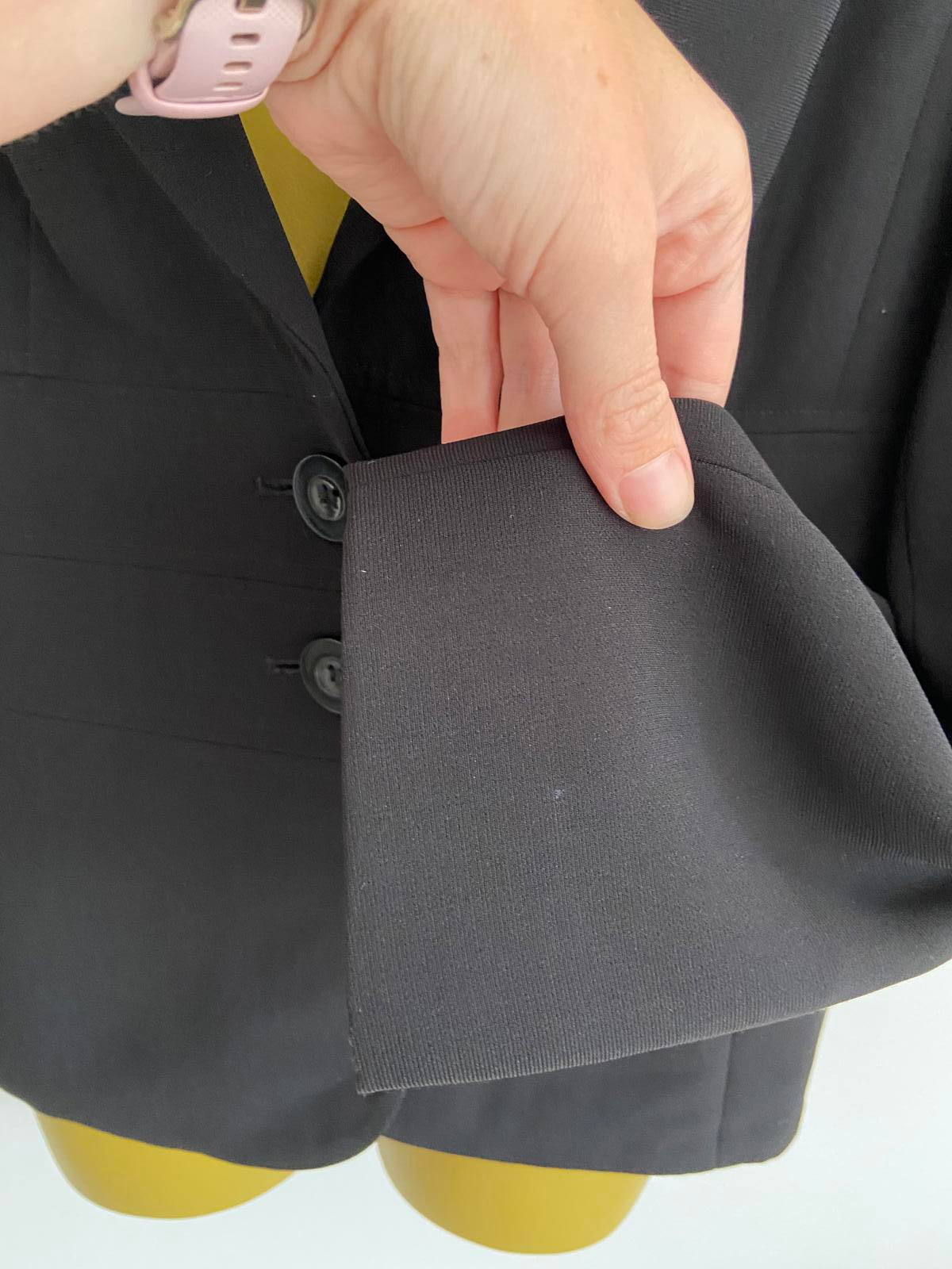 Papaya Size 14 Black Tailored Blazer Jacket