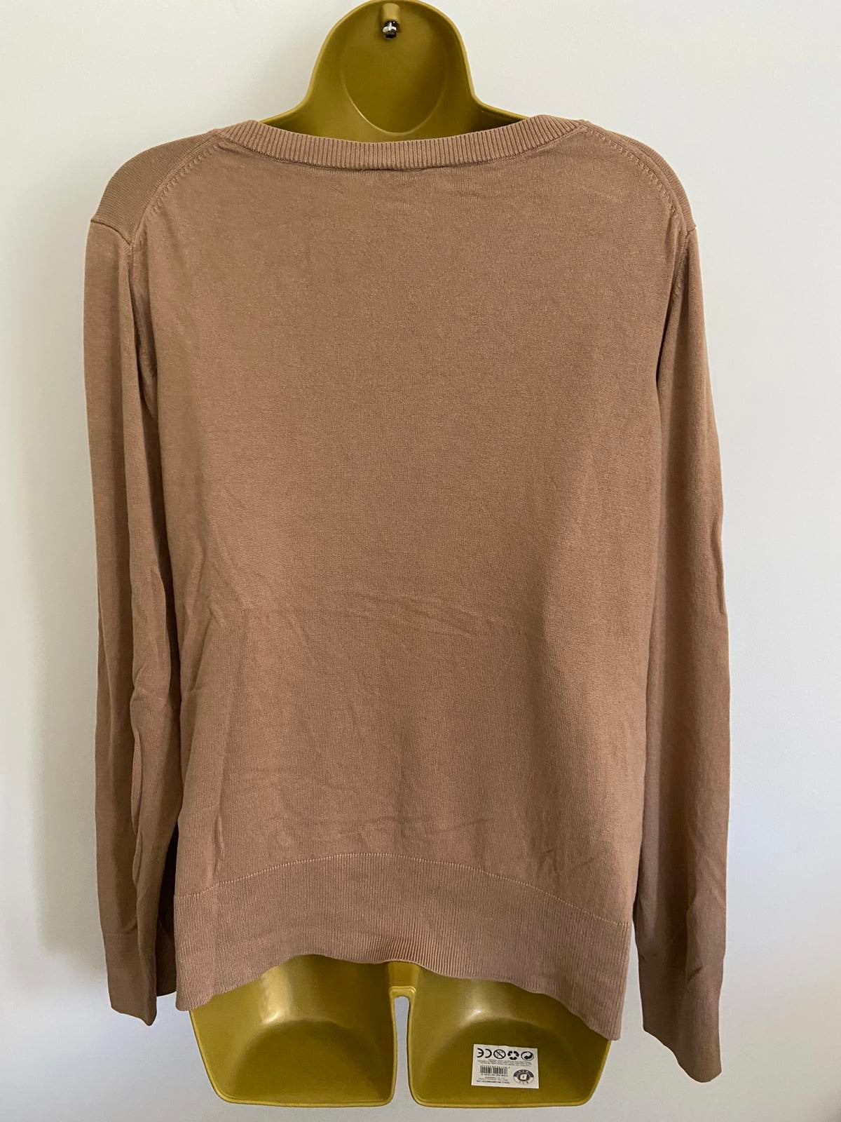 The Set Brown V Neck Sweater - BNWOT, Size Large