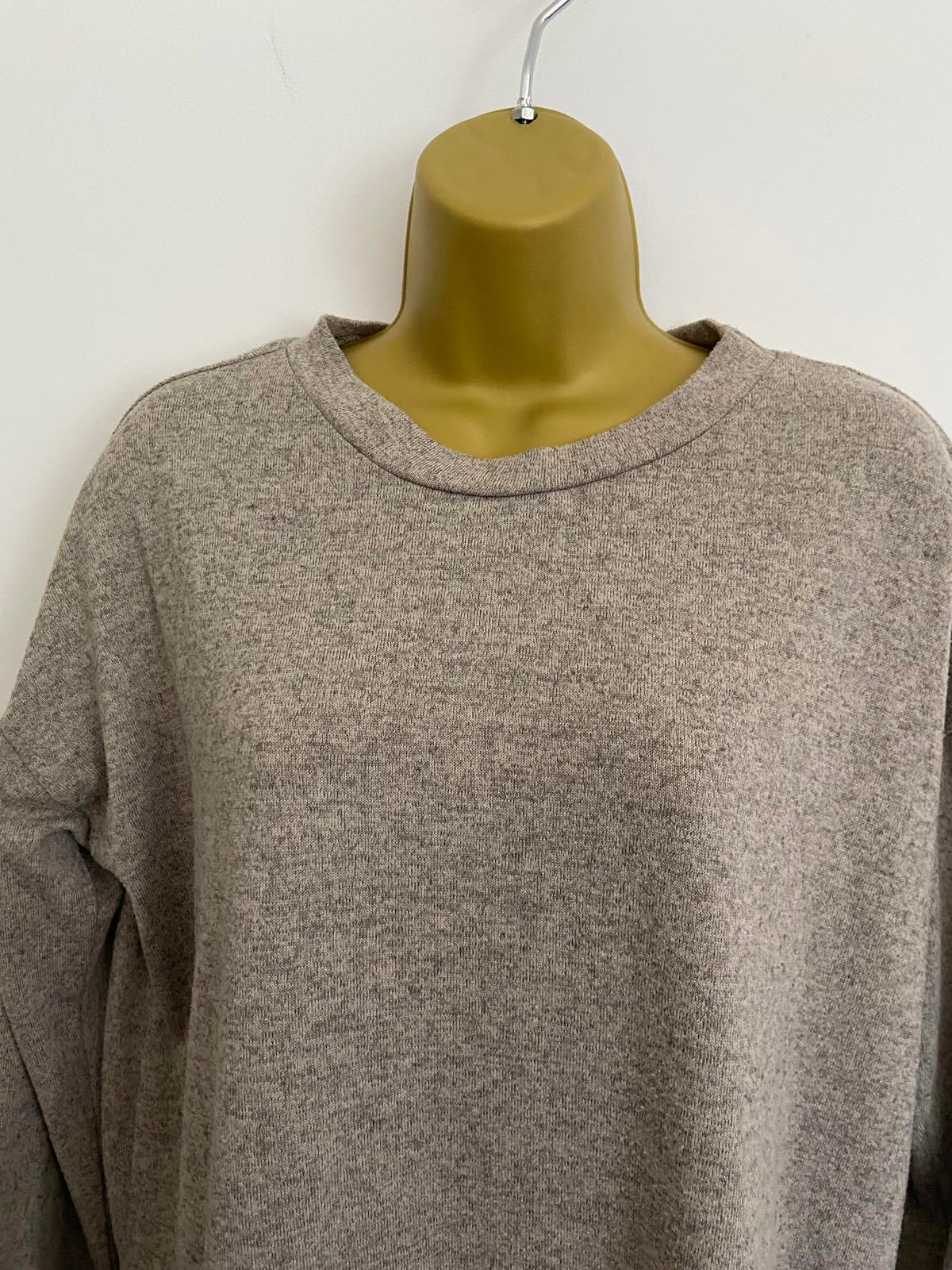 George Marl Grey Lightweight Sweater - Size UK 14