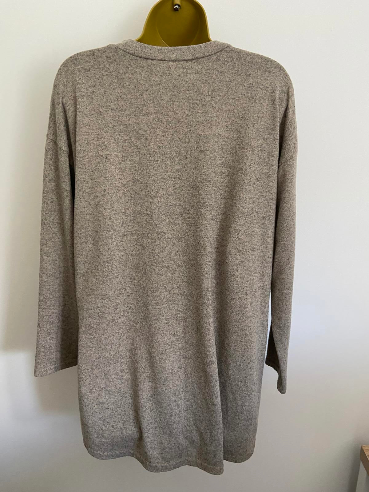 George Marl Grey Lightweight Sweater - Size UK 14