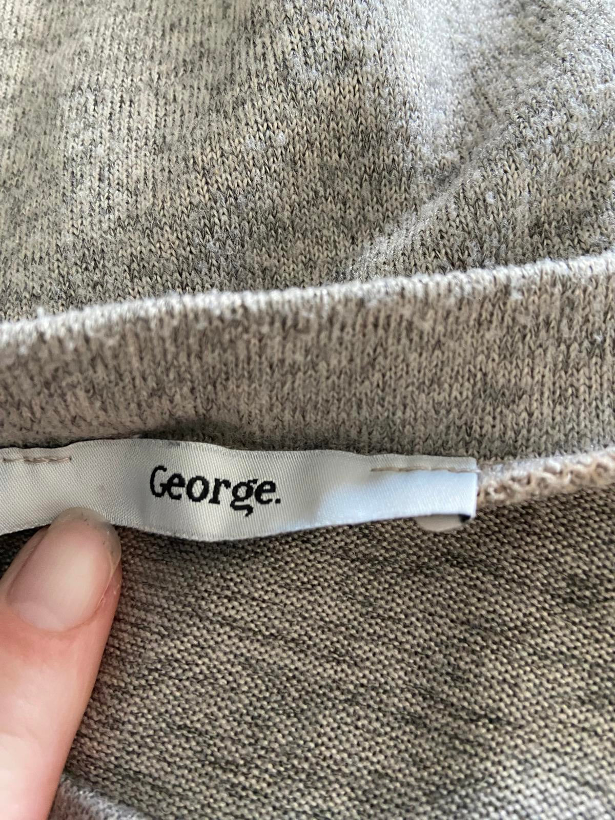 George Marl Grey Lightweight Sweater - Size UK 14