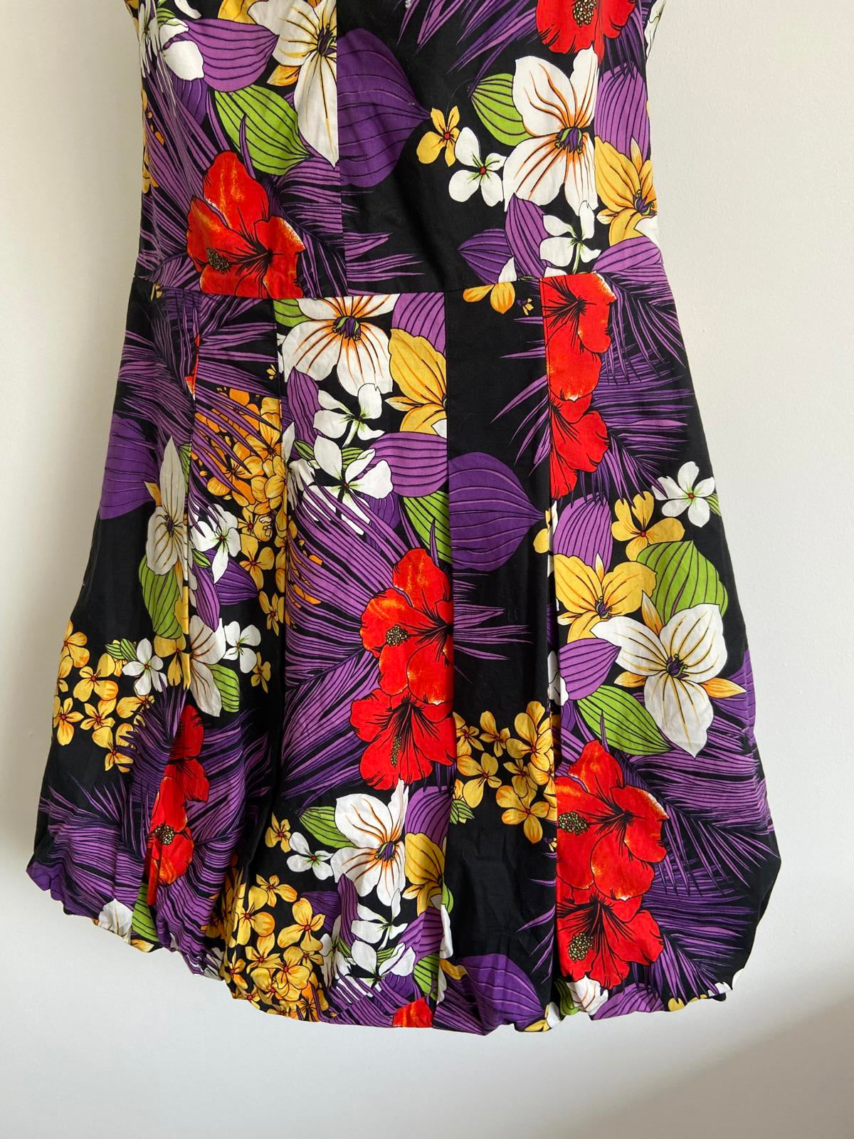 Fever London Size 14 Floral Puff Skirt Dress